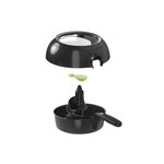 SEB YY3825FB Actifry Genius Friteuse sans huile, 9 menus, Cuve amovible 1,2 Kg, Recettes croustillantes et légères - Noir