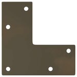 vidaXL Pieds de table console forme conique 4 pièces acier naturel 72-73 cm