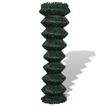 vidaXL Clôture à mailles losangées Acier 1 5x15 m Vert