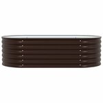 vidaXL Jardinière surélevée Marron 160 x 80 x 44 cm Acier