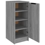 vidaXL Meuble à chaussures Sonoma gris 30x35x70 cm Bois d'ingénierie