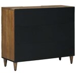 vidaXL Buffet Marron 90 x 33 5 x 75 cm Bois de mangue massif