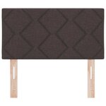 vidaXL Tête de lit avec des lumières à LED Réglable Marron 80 cm tissu