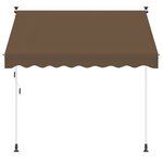 vidaXL Auvent rétractable manuel Taupe 250 cm