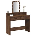 vidaXL Table de Toilette Marron 100 x 41 x 140 cm Bois d'ingénierie