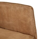 vidaXL Chaise à bascule marron vintage toile