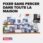 Pack 9 Languettes Recharges Powerstrips Adhésive 2 Kg pour carrelage et métal x 15 TESA