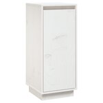 vidaXL Buffet Blanc 31 5x34x75 cm Bois massif de pin