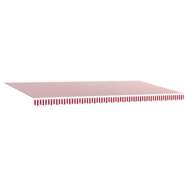 vidaXL Store banne manuel rétractable rayé rouge et blanc 600x300 cm