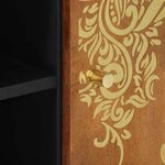 vidaXL Meuble TV Marron miel 105 x 33 x 46 cm Bois de mangue massif