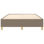 vidaXL Cadre de lit sans matelas taupe 140x190 cm tissu