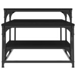 vidaXL Table basse noir 102x60x45 cm bois d'ingénierie