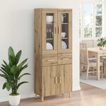 vidaXL Haut Armoire avec tiroir Chêne artisanal 69 5 x 34 x 180 cm