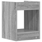 vidaXL Support de Plante Sonoma gris 30 x 30 x 40 cm Bois d'ingénierie