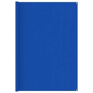 vidaXL Tapis de tente 250x200 cm Bleu PEHD