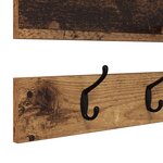 vidaXL Porte-manteau mural avec étagère avec stockage Vieux bois 90 x 15 x 36 cm