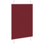 vidaXL Store plissé rouge bordeaux 100x150 cm largeur du tissu 99 4 cm
