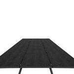 Table de jardin noire TORONTO 220 x 100 cm