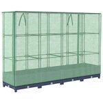 vidaXL Jardinière surélevée avec housse aspect rotin 160x40x123 cm