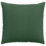 vidaXL Coussins de canapé 2 Pièces Vert foncé 45 x 45 cm