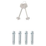 vidaXL Coffre-fort avec verrouillage Gris 25 x 35 x 25 cm Acier