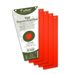 Paquet de 100 Fiches Interc.trapèze 105x240 Recy.ORANGE x 6 EXACOMPTA