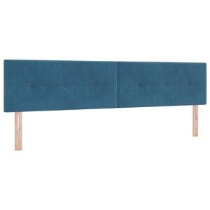 Tête de lit vidaXL en velours bleu foncé 200 cm avec boutons rembourrés