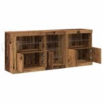 vidaXL Buffet Bois ancien 162 x 37 x 67 cm Bois d'ingénierie