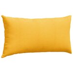 vidaXL Coussins de canapé 2 Pièces Jaune clair 80 x 40 cm