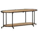 vidaXL Meuble TV 100x42x40 cm bois massif de manguier brut