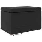 vidaXL Tabouret Noir Cuir Synthétique et Bois Composite