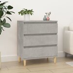 vidaXL Buffet Gris béton 60x35x70 cm Bois d'ingénierie