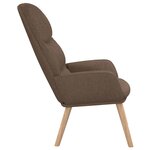 vidaXL Chaise de relaxation Taupe Tissu