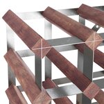 vidaXL Casier à bouteilles pour 20 bouteilles Marron Bois pin solide