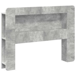 vidaXL Cabinet de Tête de Lit Gris béton Bois d’ingénierie