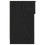 vidaXL Tables de chevet avec tiroir 2 Pièces chêne noir 20x36x60 cm