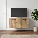 vidaXL Meuble TV mural 59 5 x 41 x 30 cm Chêne artisanal