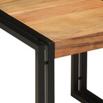vidaXL Table basse Marron 40 x 40 x 38 cm Bois d'Acacia Massif