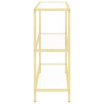 vidaXL Étagère transparent 100x36x90 cm verre trempé