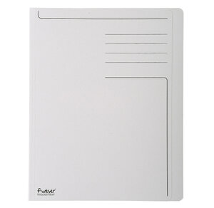 Pack 100 Chemises à bord décalé Forever® 280g Imprimée - 24x32cm - GrisEXACOMPTA