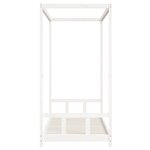 vidaXL Cadre de lit pour enfants blanc 90x200 cm bois de pin massif