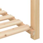 vidaXL Cache-pot de jardin avec étagère Beige 111 x 37 x 76.5 cm