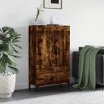 vidaXL Buffet haut chêne fumé 69 5x31x115 cm bois d'ingénierie