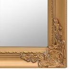 vidaXL Miroir sur pied Doré 40x160 cm