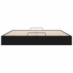 vidaXL Cadre de lit ottoman sans matelas noir 200x200 cm similicuir