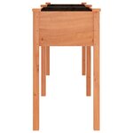vidaXL Jardinière avec doublure marron 161x45x76 cm bois massif sapin