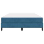 vidaXL Lit boxspring avec matelas Bleu foncé 140 x 200 cm Velours