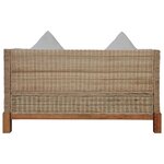 vidaXL Ensemble de canapés 2 Pièces avec coussins Rotin naturel