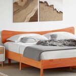vidaXL Tête de lit cire marron 200 cm bois massif de pin