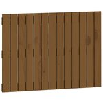 vidaXL Tête de lit murale Marron miel 82 5x3x60 cm Bois massif de pin
